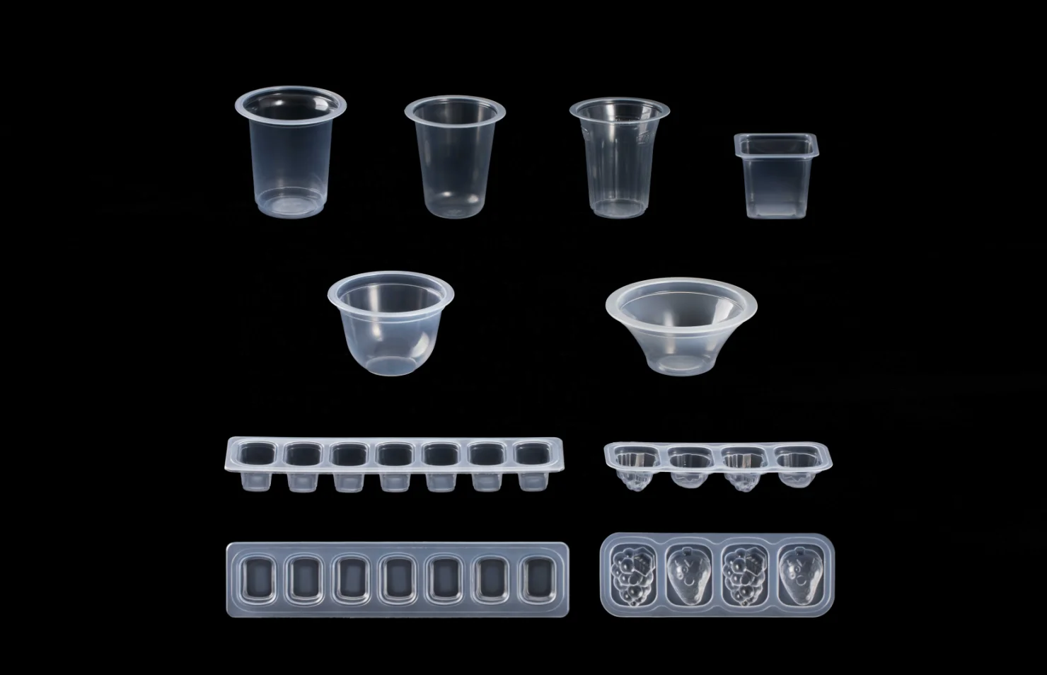 Custom Transparent PP Disposable Plastic Small Pudding Jelly Cup Communion Cups