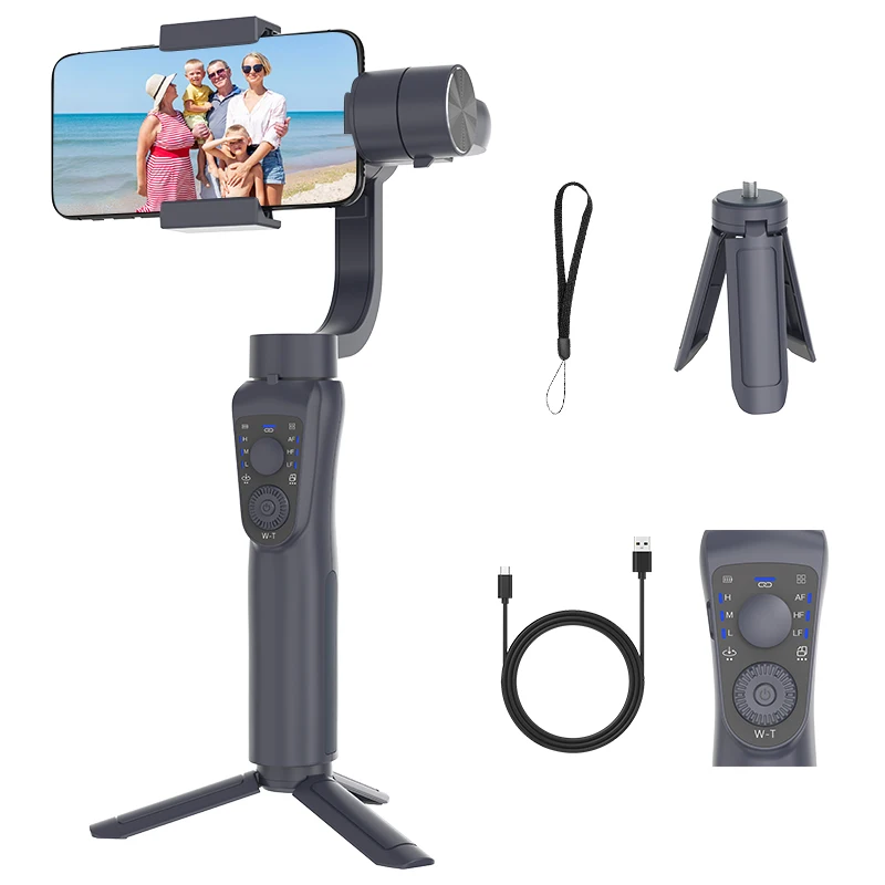S5B 3  Gimbal Handheld Stabilizer Anti Shake Video Record Smartphone Gimbal  With Facial Tracking Focusing Rotation