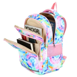 New Large Capacity School Student Backpack Color Pupils Waterproof Bags Girl Printing Logo for Children