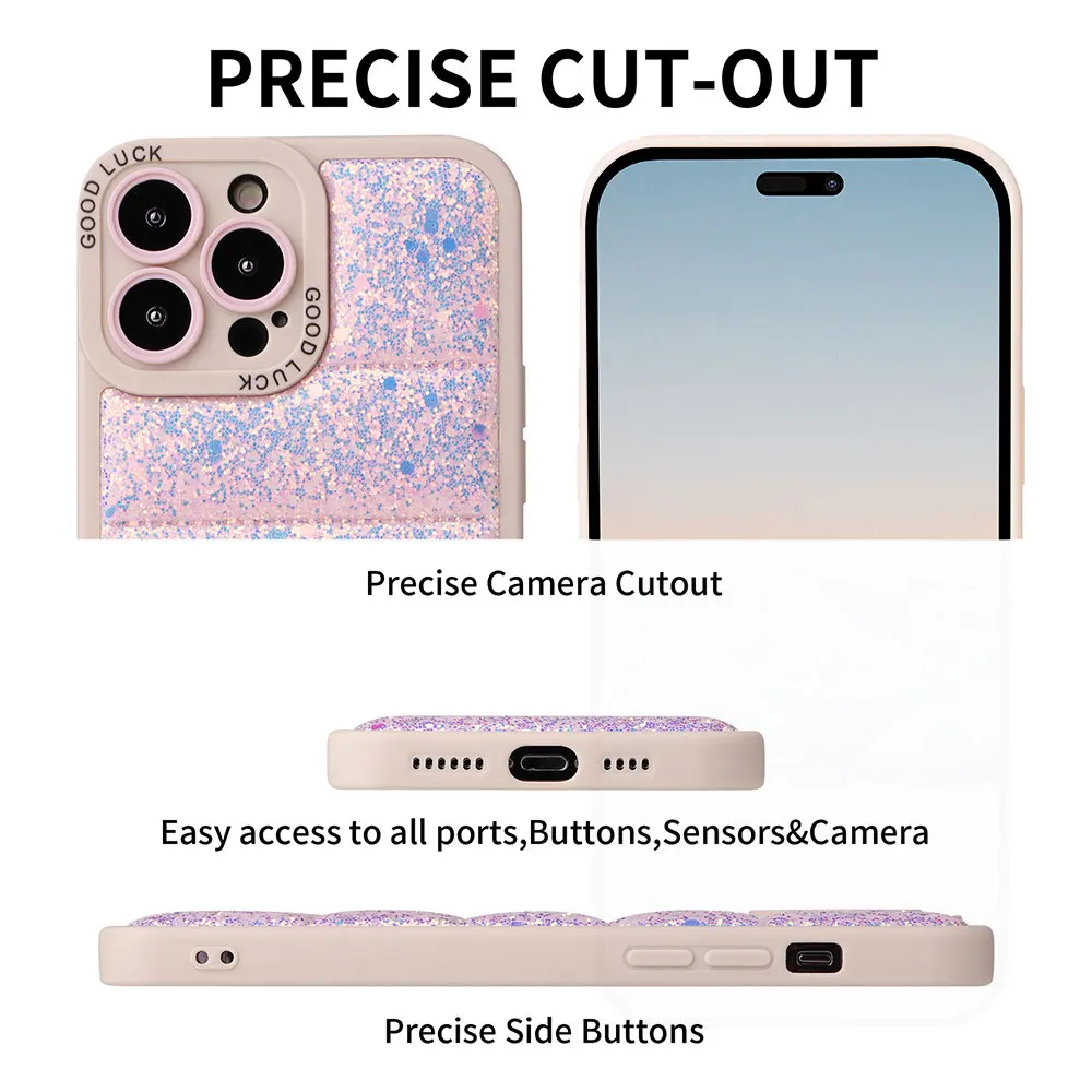 Pu Leather Case For Iphone 15 14 13 12 11 Xr Xs Max Pro Plus Camera Lens Protection Bling Phone Cases Luxury Sjk417 Laudtec details