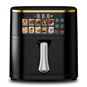 10L Smart Touch Screen Digital Air Fryer Large Capacity Non-Turning Automatic Visual Version Multi-Functional Household Electric