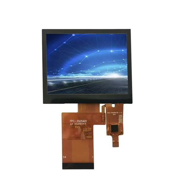 6Serial Chip-White LED Backlight Free View 3.5 Inch ST7272A Driver IC TFT Transmissive LCD