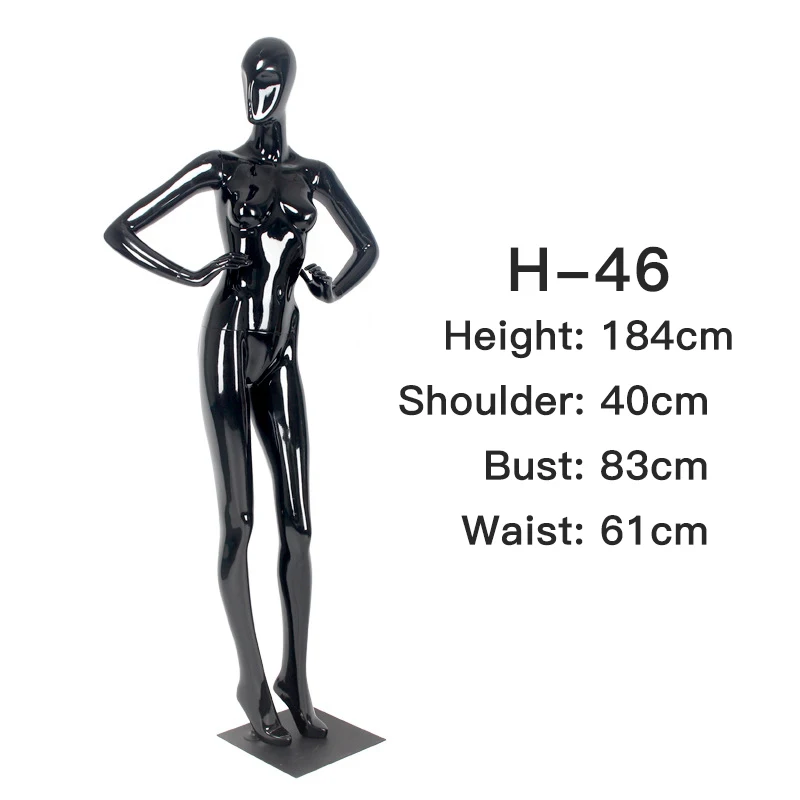 Wholesale Black Female Mannequin Full Body Dummy Women Posing Mannequin