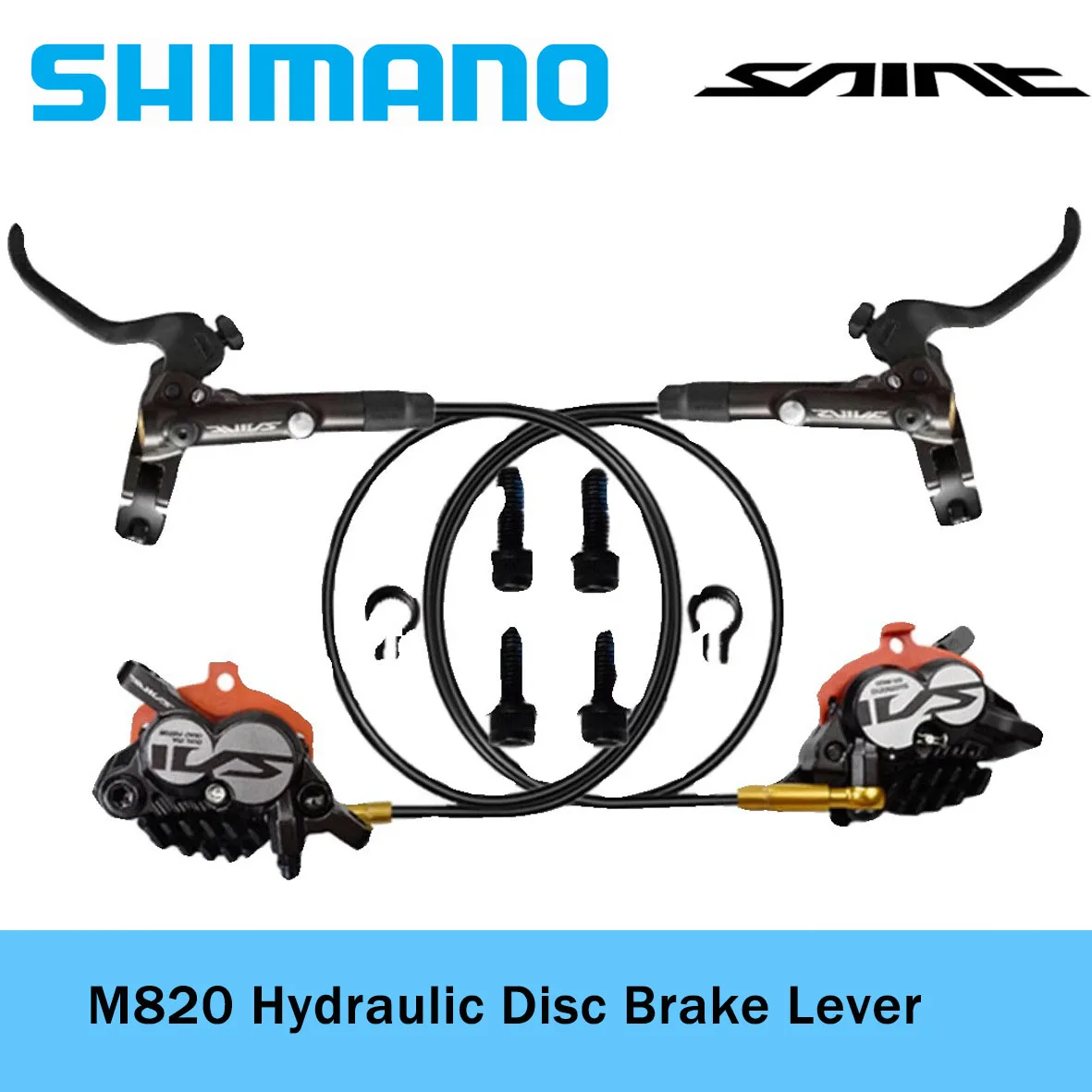 Shimano Saint M820 Hydraulic Disc Brake Four Piston Calipers Brakes Blm820 Brm820 Front And