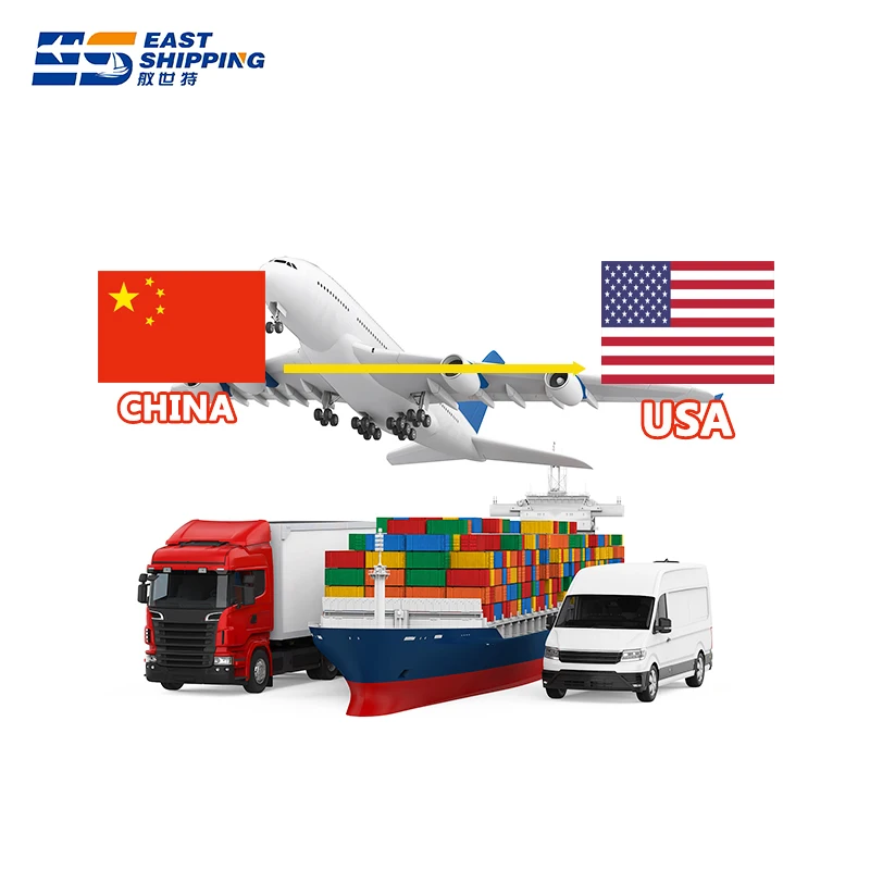 East Shipping Agent To USA Freight Forwarder Logistics Agent Air Sea Freight DDP Shipping Clothes China To USA
