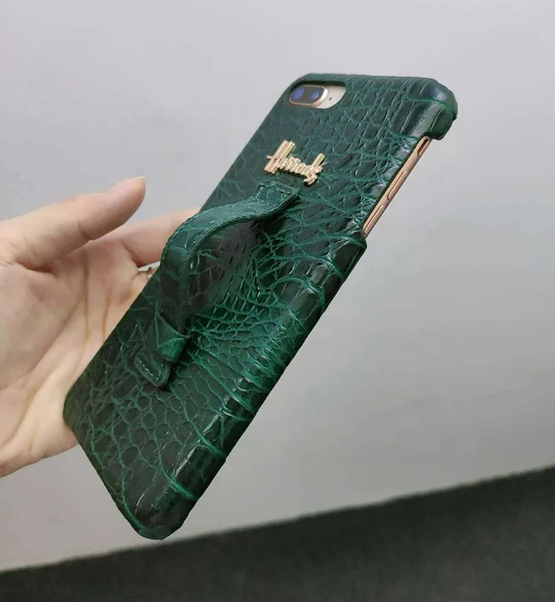 
 Роскошные аксессуары для телефонов Жесткий Чехол из крокодиловой кожи для iPhone 8 Plus  