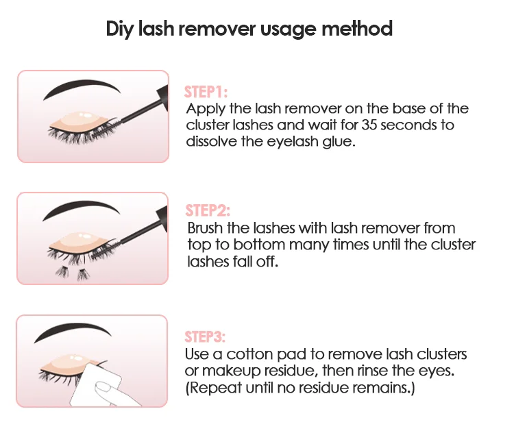 Diy Lash Bond And Seal & Remover Cluster Lash Glue For Lash Extension