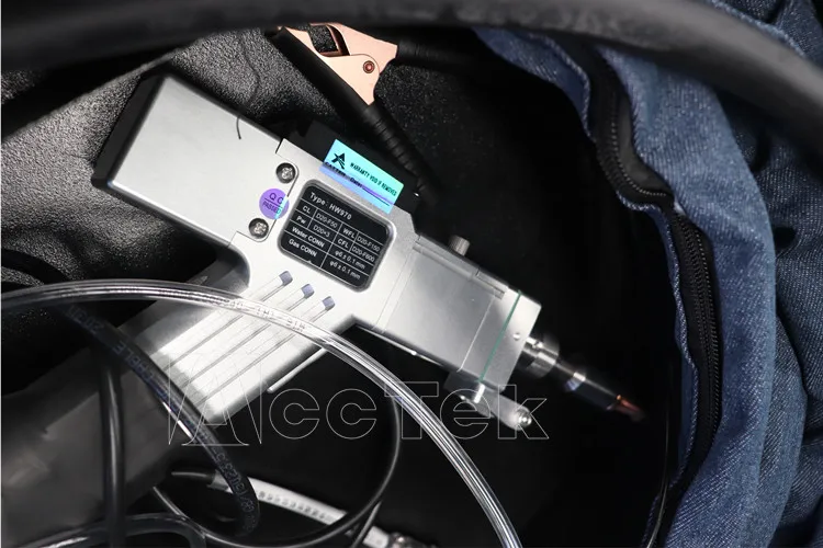 AccTek Portable Laser Welding Machine for 6mm 8mm Metal Welding Double Feeding Wire Welding Machine