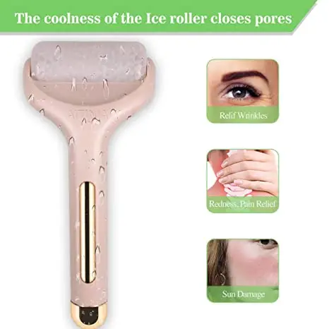 therapy cooling womens gifts face roller massager puffiness migraine pain relief eye roller massage ice roller for face