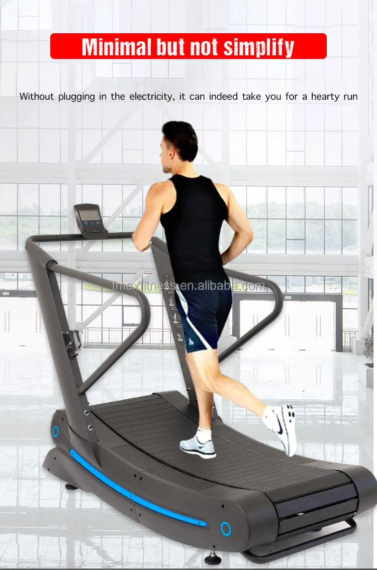 Tx152 Selfgenerated Home Curved Treadmills Manual Curved Commercial Indoor Gym Fitness & Body