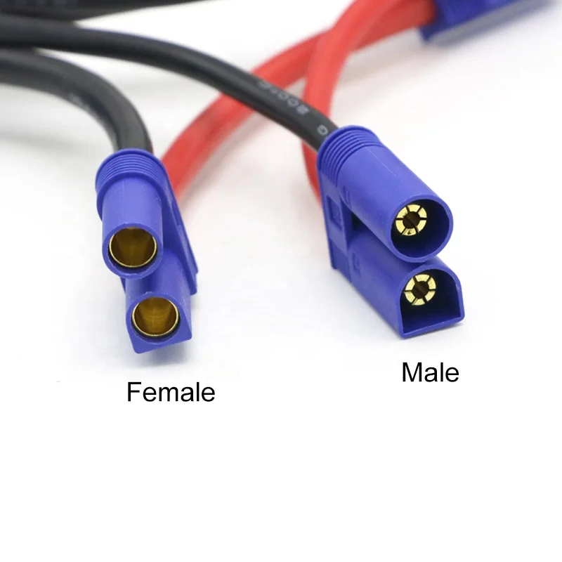 YUNIQUE – 5 Pares De Conectores MT60 Macho-Hembra 3.5 Mm, Con Carcasa Antideslizante Y Refractaria, Para Baterías Lipo RC, Drones Y Modelismo, Identificación De Polaridad