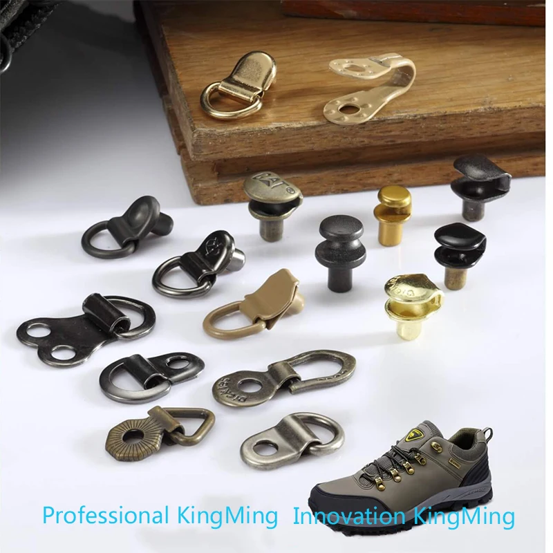 Wholesale Custom Iron And Brass Metal Shoe Lace Hook / Shoes Eyelets