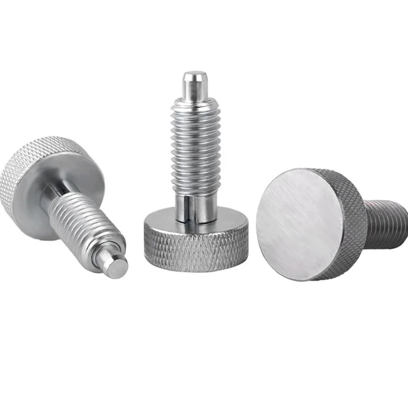 Self Locing Stainless Steel M6 M8 M10 M12 M16 Knurled Head Spring Loaded Pin Indexing Plunger Ranger Px2 Bolt on Style Flares