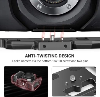 SMALLRIG BMPCC 4K & 6K Cage for Pocket Cinema Camera 4K & 6K W/Cold Shoe NATO Rail 2203 detail image