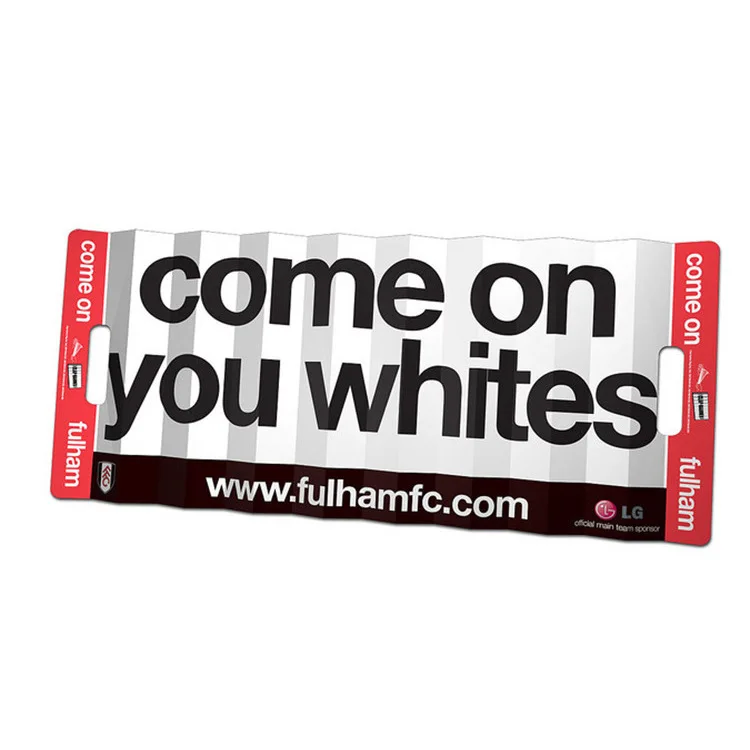 Custom Sport Fans Cheering Hand Fan Noisemaker Folding Hand Paper Fan