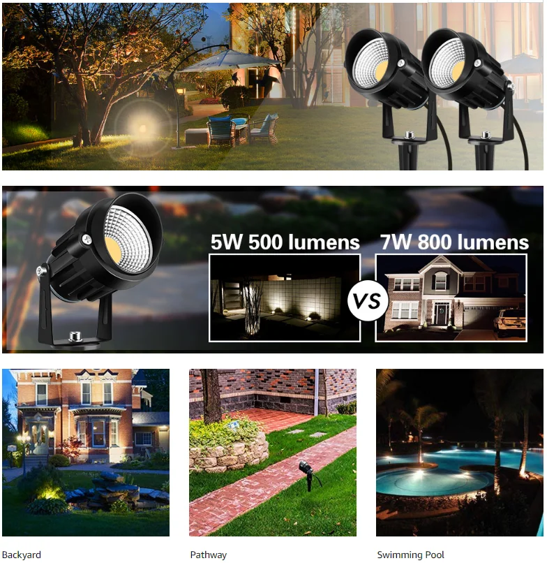 Dustproof Outdoor Garden RGB LED Light IP65 RGB 4 In 1 Landscape LED Light