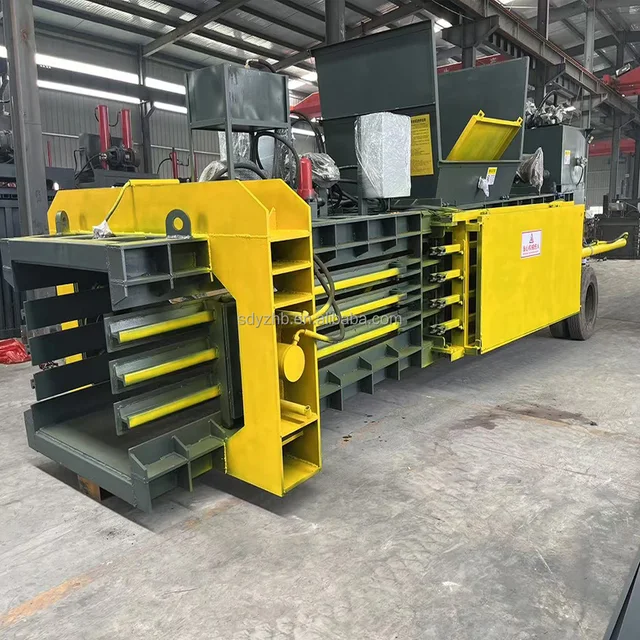 Doorless Horizontal Plastic Film Compactor Hydraulic Carton Compression Baler Automatic Waste Paper Baler Scrap Metal Baler