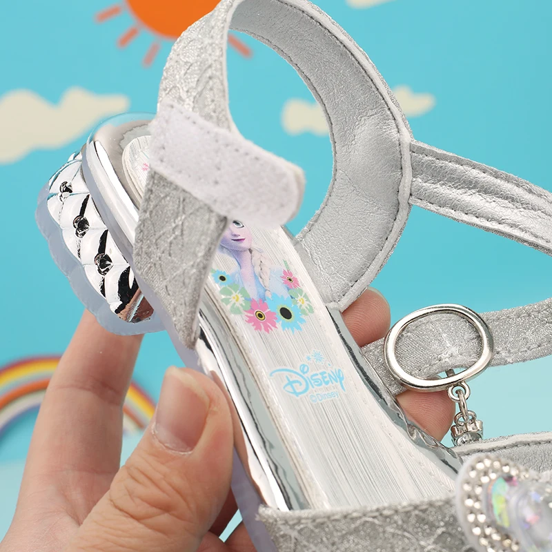 
 Новинка, модные детские сандалии принцессы, летняя обувь с кристаллами, детские сандалии для девочек  