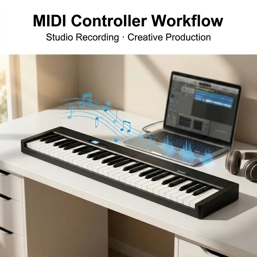 Terence V30 Portable Digital Piano - 88 Keys & Touch Sensitivity