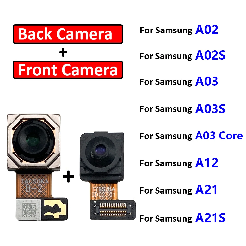Back Camera Front Facing Camera for Samsung A01 A02 A03 Core A11 A12 A21S  A31 A41 A51 A71 Rear Main Camera Spare Parts Wholesale