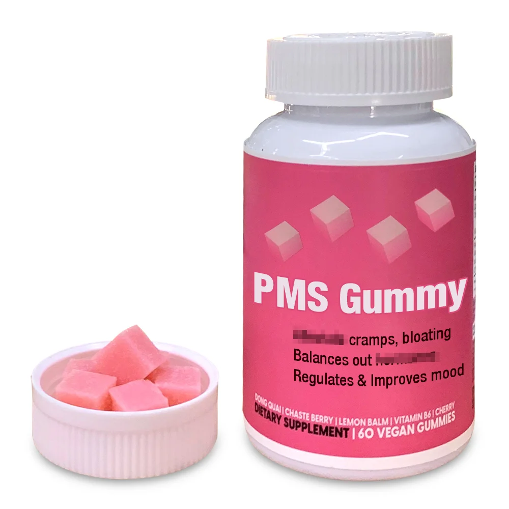 Pms Gummies Vegan Gummy With Chasteberry Vitamin B6 Balances Out Pms
