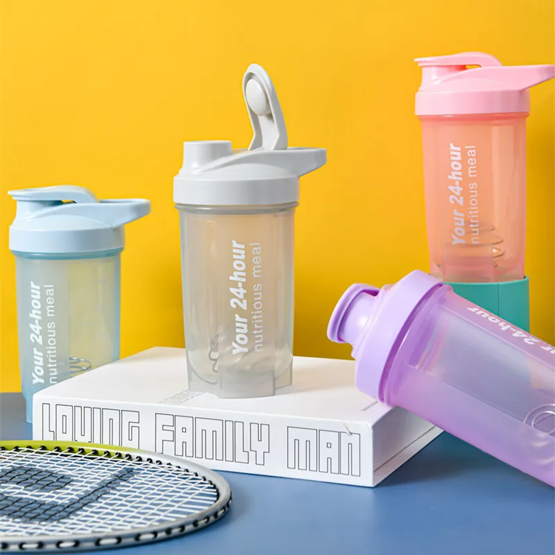 Custom Logo Bpa Free 500ml Plastic Gym Fitness Protein Shaker Bottle ...