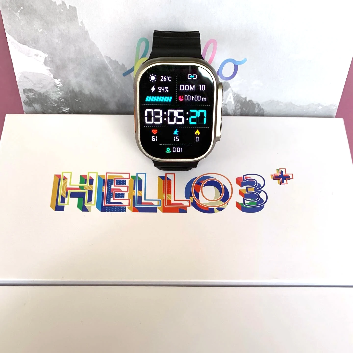 Hello Watch 3+ Plus Upgraded Gen 3 Smartwatch Amoled Kronus Reloj  Inteligente Smart Watch Ultra Series 9 S9 - China Gift Watches and Watch  price