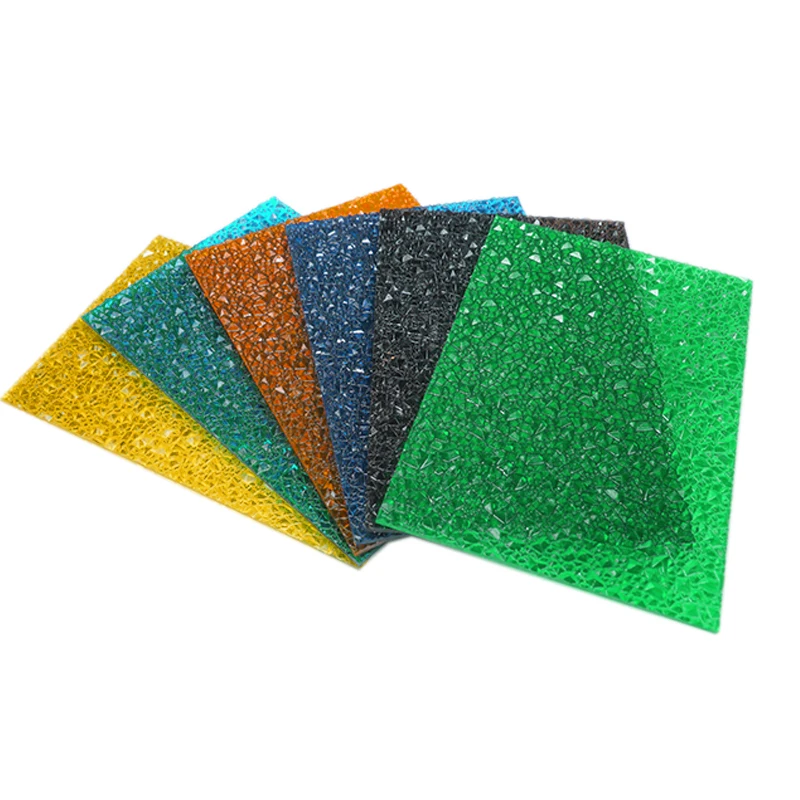Diamond Polycarbonate Embossd Sheet Decorative PC Polycarbonate Embossed Sheets for Gate