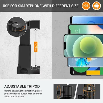 Comica CVM-VM10-K2 Smartphone Microphone with Tripod, Shotgun Video Mic for iPhone and Android Phone, Vlogging Kit for Youtube detail image