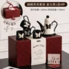 Black butterfly-one teapot with 4 cups