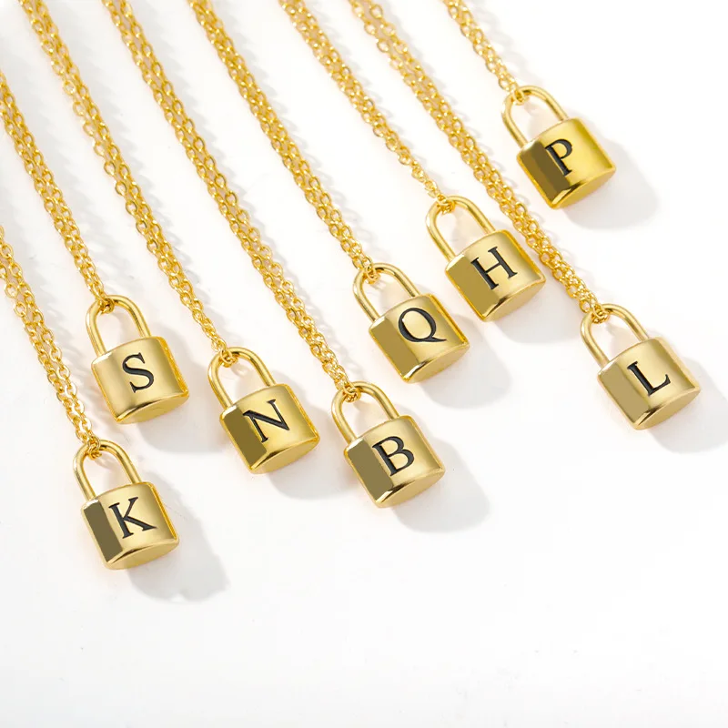 Buy Alfabeto Necklace,Initial Lock 