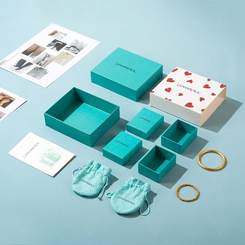 Free Samples Portable Decorative Necklace Storage Gift Blue Jewelry