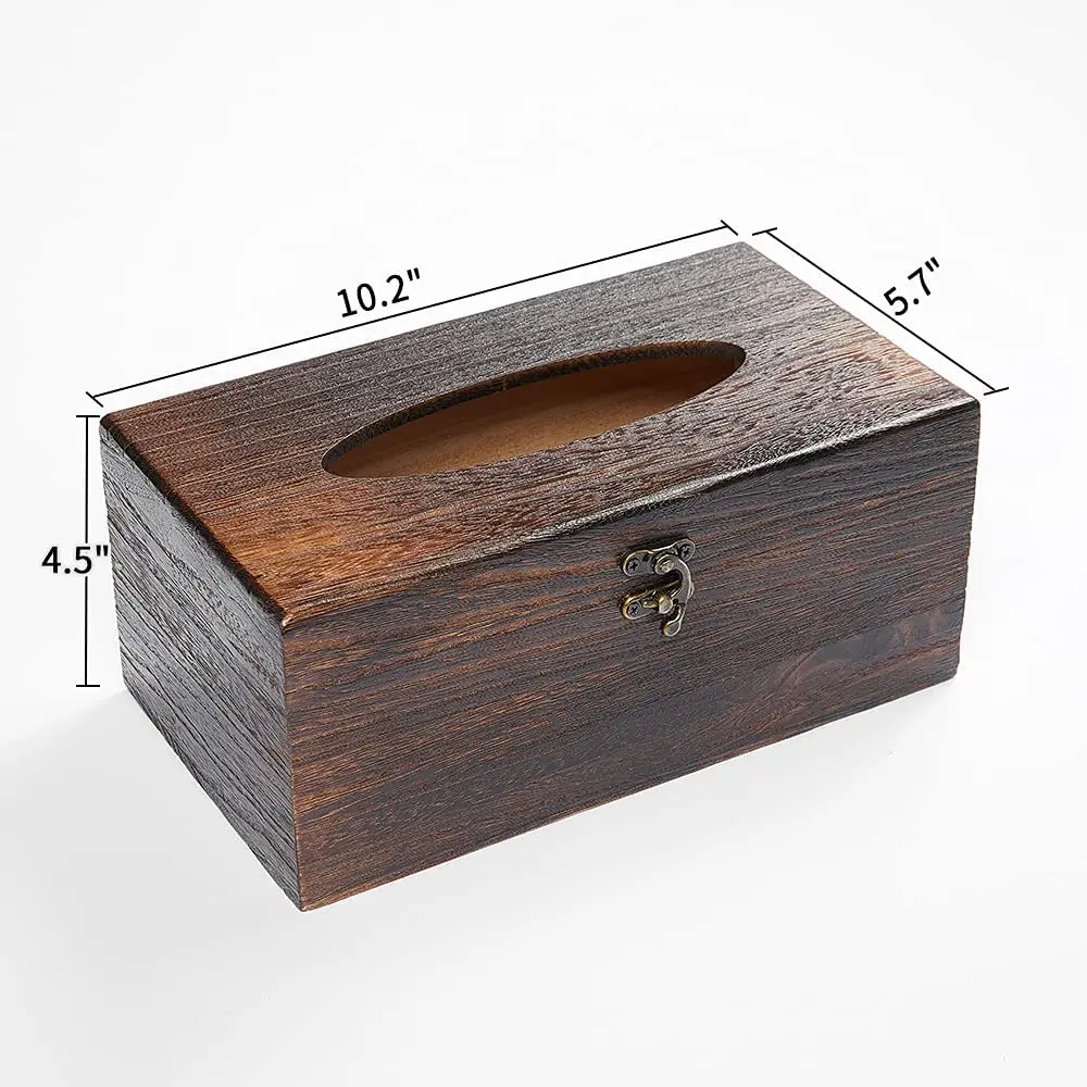 Unfinished Wood Tissue Box Cover For Arts And Crafts Wooden Tissue Holder For Decor Rectangular