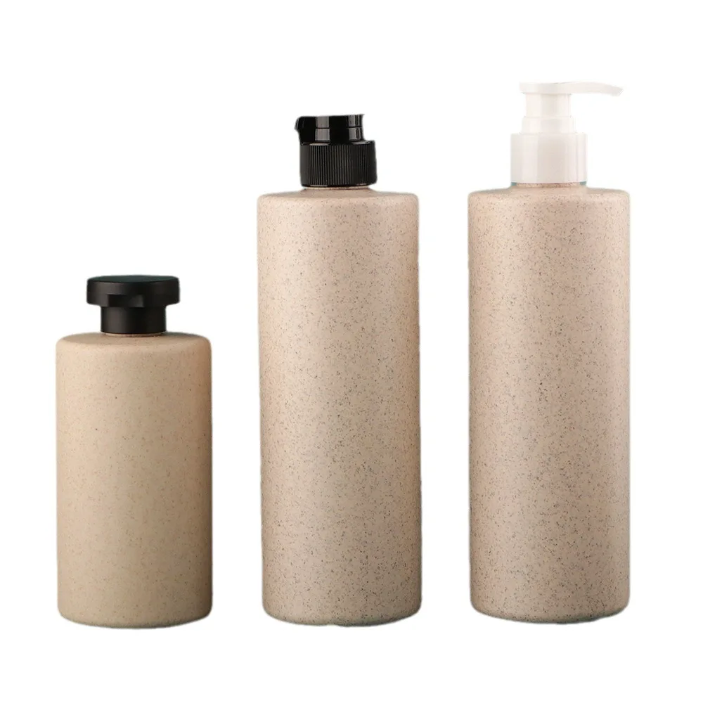 Environmental air 60ml To500ml Cosmetic Packaging Recyclable Biodegradable Plastic Wheatgrass Plastic Pump Emulsion Bottle