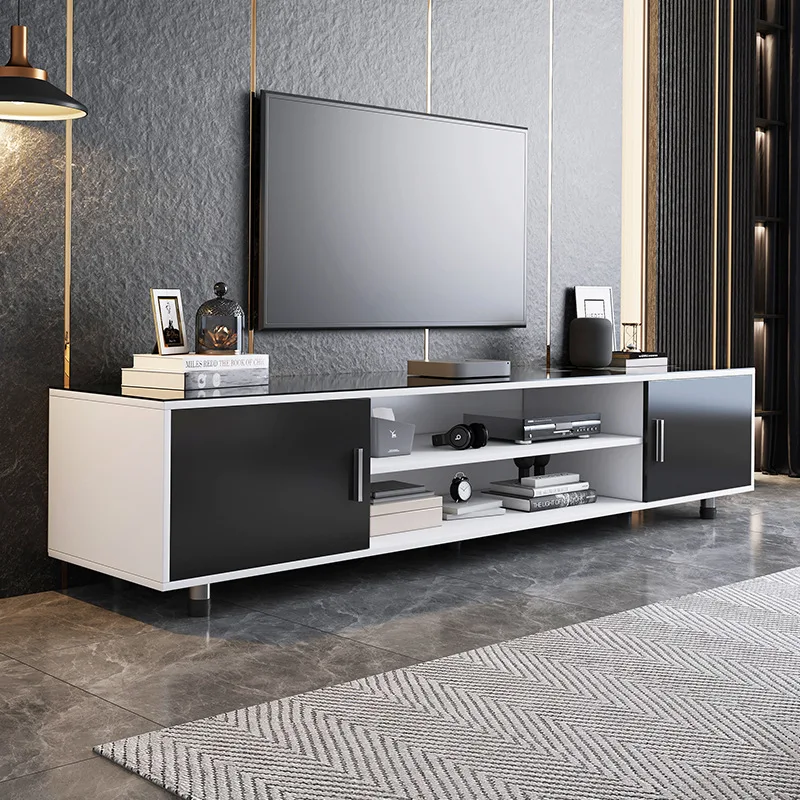 Less Depth Tv Unit Storage Modern Minimalist Light Luxury TV Cabinet TV Unit Storage Organizer ...