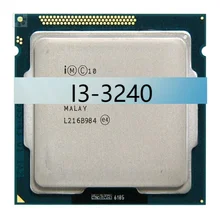Wholesale Used I3-3240 CPU for Tel I3 3rd Generation Professional Desktop Gaming PC Parts Refurbished with Tray Package
