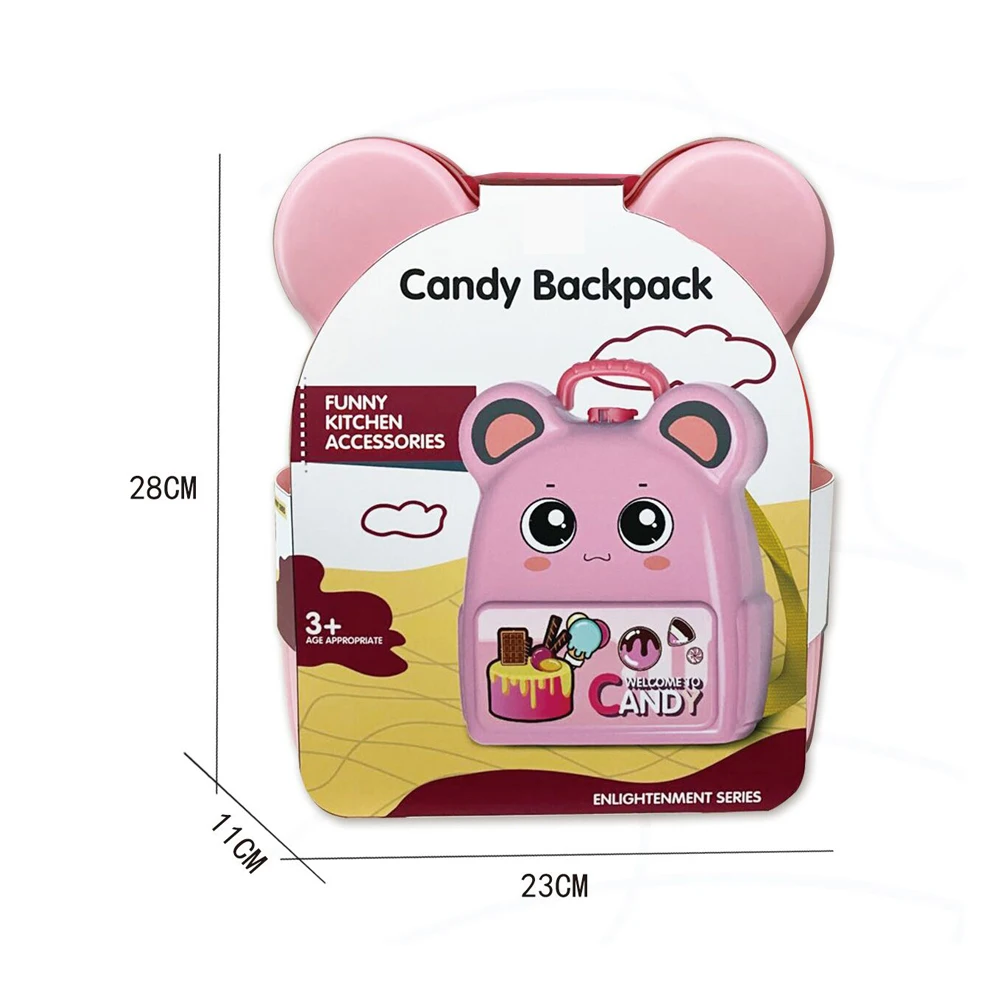 Хит продаж, детский деревянный кухонный рюкзак с подсветкой для девочек