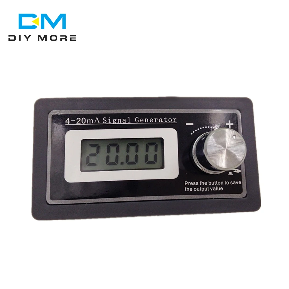 Цифровой сигнальный генератор 4-20 мА с ЖК-дисплеем Панельное крепление ПЛК-передатчик тока тестер Датчик поддержка 2 3 4