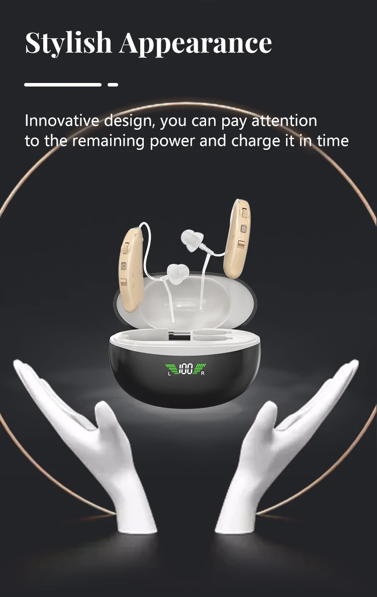 Factory Price Wireless Rechargeable Hearing Aid Bte Quality Hearing