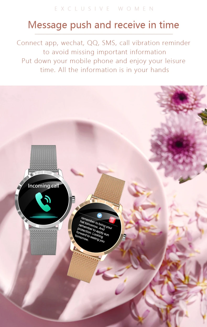 Steel Gold Smartwatch Q8L Blood Pressure Heart Rate Sport Smart Watch for Women Men Smartwatch (13).jpg