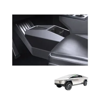 2025 New Arrival Leather Interior Kits Car Tray Center Console Storage Box for Cybertruck Auto Car Application