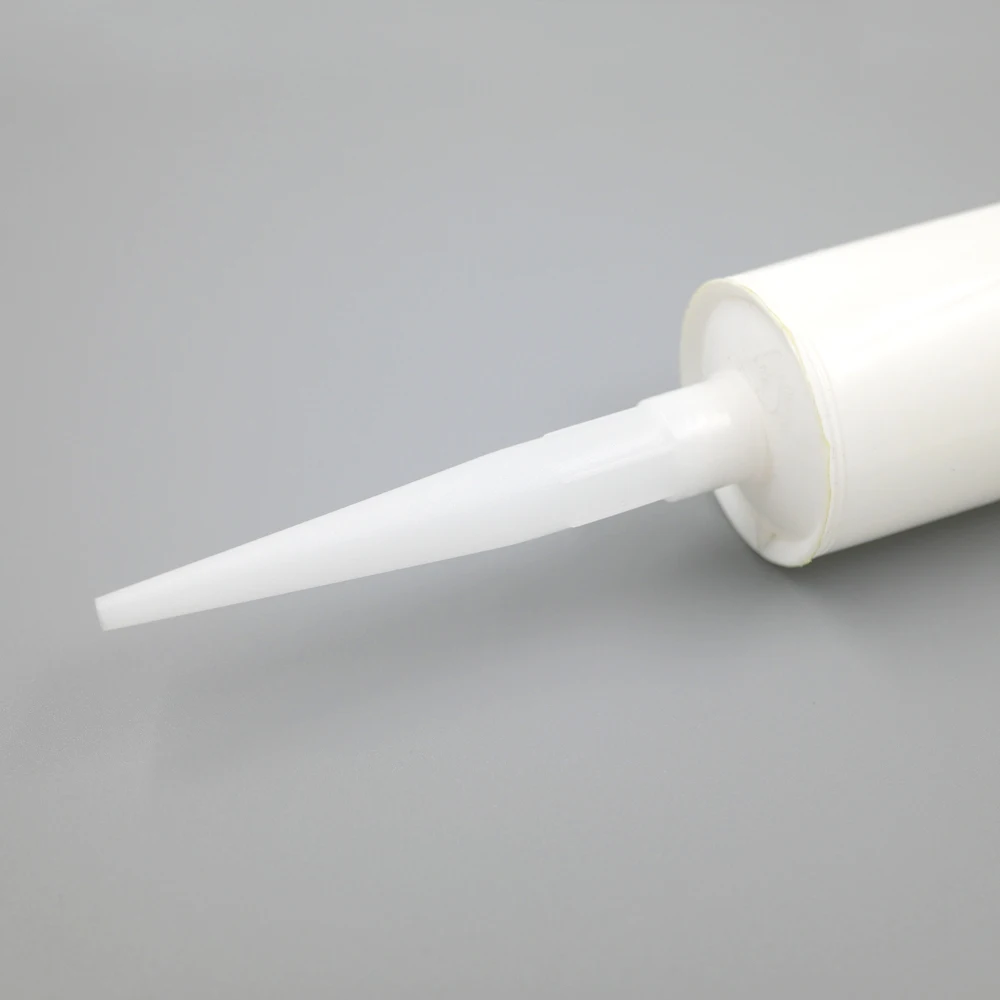 310ml High Density Polyethylene White Silicone Sealant Empty Cartridge