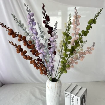 YUANBAO 2 forks hyacinth decorative centerpiece flower Wedding bouquet wholesale artificial flower bouquet