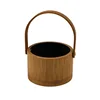 Hand-held small round basket