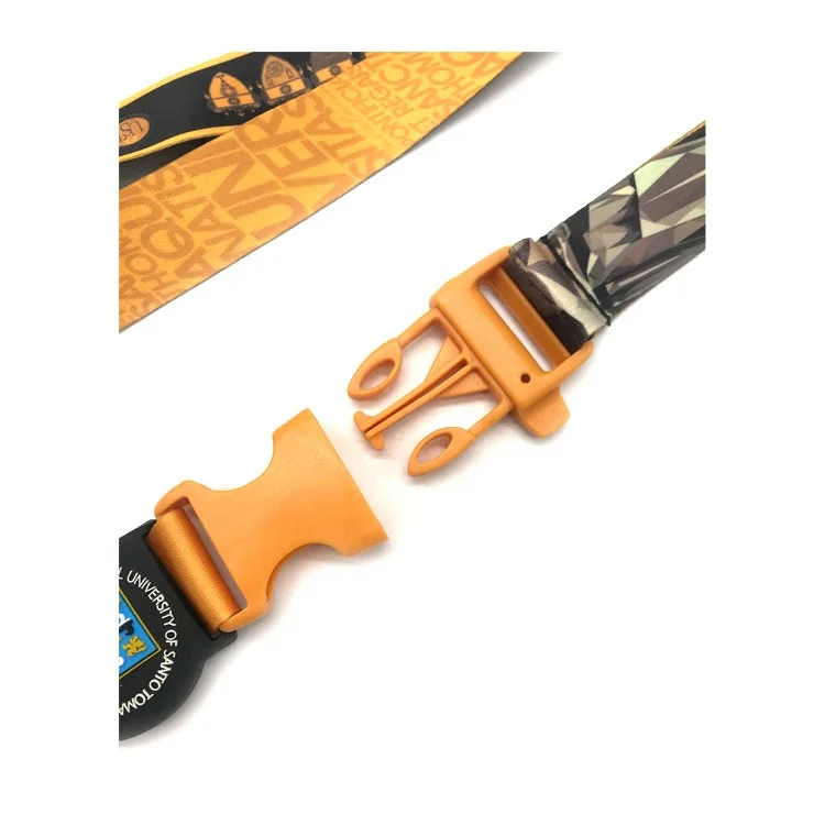 Trade Assurance Keychain Holder Safety Polyester Neck Straps Lanyard Multi-Color Sublimation Silk Screen Printing for Phone Key