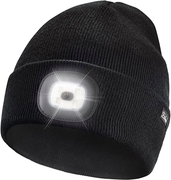 Unisex Beanie LED cap with The Light Gifts for Men Dad Father USB Rechargeable Caps