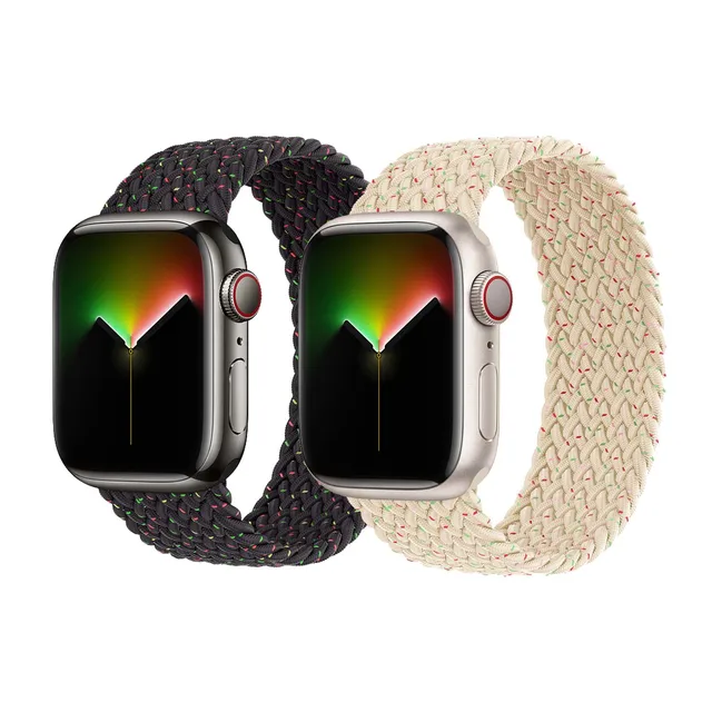 New Weave Elastic Nylon Strap For Apple watch 6 band Bracelet Braided Loop for Apple watch band 3/4/5/6/SE