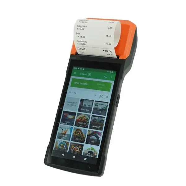 Android 13 Mobile Handheld All in One Pos Terminal Machine With Printer Touch Screen Point of Sale Android Pos Systems