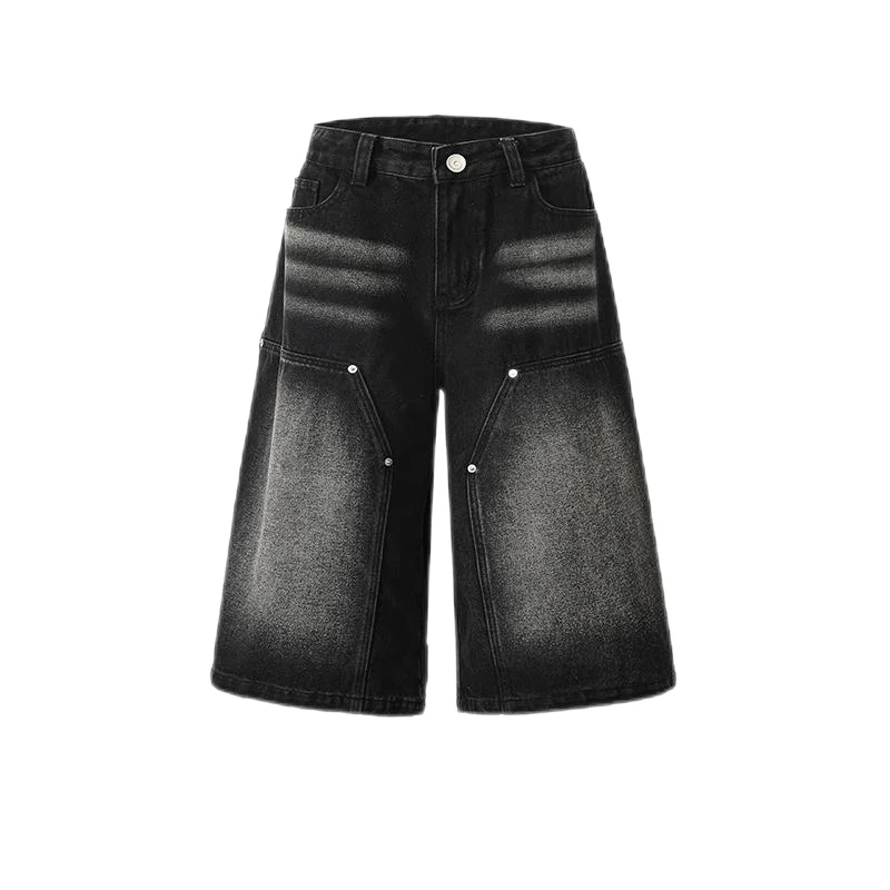 abbW32 501® CUSTOMIZED BAGGY SHORTS Custom Streetwear Hip Hop Diamonds Jorts Baggy Manufacturer