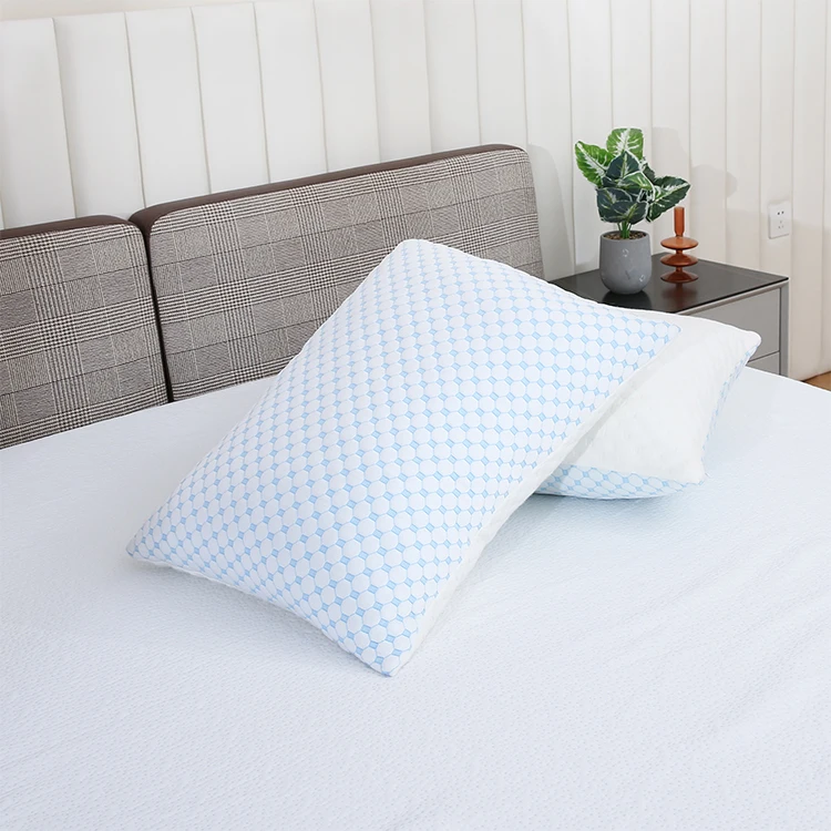 Cooling Gel Pillows For Sleeping Shredded Memory Foam Pillows 2 Pack